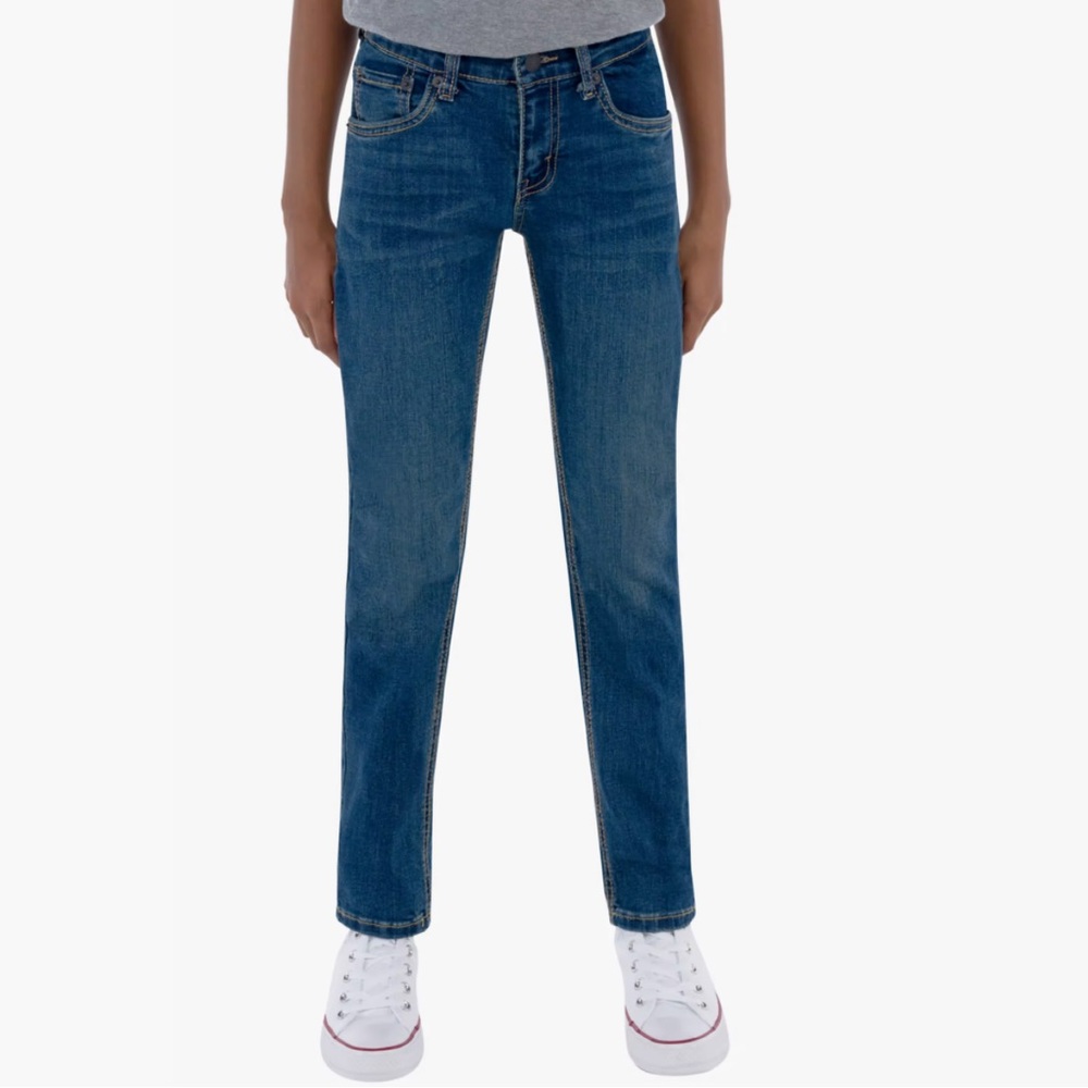 511™ SLIM FIT PERFORMANCE BIG BOYS JEANS 
 Size 16 Color Dark Blue